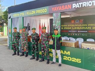 Personel Kodim 0731/Kulon Progo Pengamanan Arus Mudik dan Perayaan Nyepi