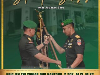 Alumni UGM Pimpin Korem 072/Pamungkas, Tongkat Komando Resmi Berganti