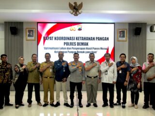 Rakor Ketahanan Pangan Demak: Polisi Dorong Pemanfaatan Lahan dan Peningkatan Serapan Hasil Panen