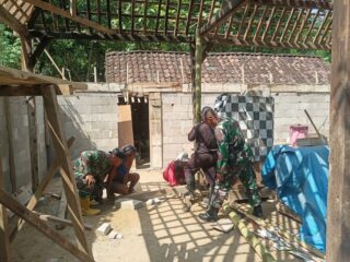 Satgas TMMD Kodim Boyolali Genjot Rehab Rumah Warga di Wonosegoro