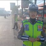 Polwan Satlantas Polres Pekalongan Kota Pantau Arus Lalu Lintas Lewat Live Report