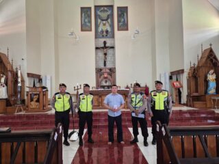 Jelang Ibadah Kenaikan Isa Almasih, Polres Jepara Sterilisasi Gereja Pastikan Keamanan