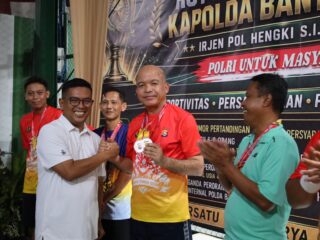 Kapolda Banten Raih Juara 2 di Kejuaraan Tenis Kapolda Cup, Meriahkan HUT Bhayangkara ke-80