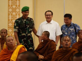 Danrem 072/Pamungkas Sambut Rombongan Bhikkhu Indonesia Walk For Peace 2026 di Yogyakarta