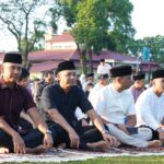 Danrem 072/Pamungkas Laksanakan Shalat Idul Adha Bersama Prajurit dan Serahkan Hewan Kurban