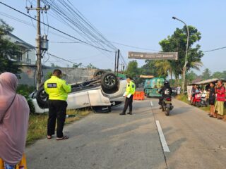 Pajero Tabrak Pejalan Kaki di Cikeusal, Satlantas Polres Serang Lakukan Penanganan Cepat