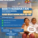 Sambut Hari Bhayangkara ke-80, Polda Banten Hadirkan Layanan Kesehatan Gratis untuk Warga