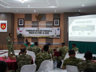 Korem 072/Pamungkas Perkuat Wawasan Kebangsaan Lewat Pembinaan Pancasila Dukung Program Asta Cita