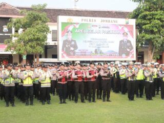 Amankan Pengesahan Warga Baru PSHT Parluh 2016, Polres Jombang Kerahkan 500 Personel Gabungan
