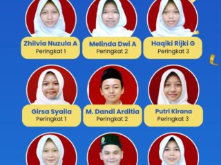 Banggakan Warga, MTs Latansa Bungbulang Rilis 9 Siswa Terbaik Peraih Peringkat Kelas