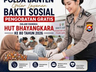 Polda Banten Ajak Warga Ikuti Layanan Kesehatan Gratis Peringati Hari Bhayangkara ke-80