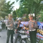 Polantas Riau Gencarkan Edukasi Keselamatan, Pengendara Dapat Helm SNI Gratis