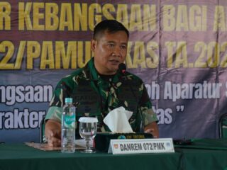 Tanamkan Semangat Kebangsaan, Korem 072/Pamungkas Gelar Pembekalan Karakter untuk ASN 2026