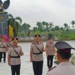 Jelang Hari Bhayangkara ke-80, Polres Lubuk Linggau dan Polres Musi Rawas Gelar Ziarah Bersama di TMP Patria Bukit Sulap