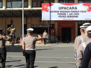 59 Anggota Polres Semarang Dapat Kenaikan Pangkat, Kapolres: Syukuri dan Jadikan Motivasi Mengabdi