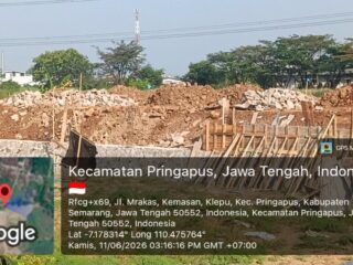 Diduga Belum Kantongi Izin, Penataan Lahan dan Pemasangan Pondasi PT GMS di Pringapus Jadi Sorotan
