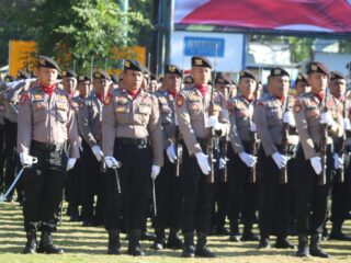 HUT Bhayangkara ke-80 di Polres Demak Berlangsung Khidmat, Kodim 0716 Kejutan dengan Tumpeng