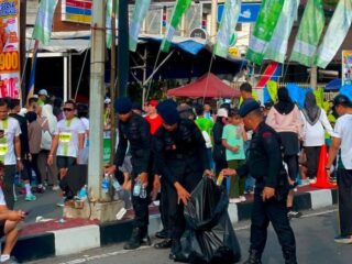 Brimob Polda Riau Amankan Riau Bhayangkara Run 2026, Kampanyekan Kepedulian Lingkungan Melalui Green Policing
