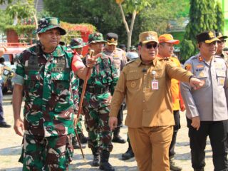 Antisipasi Musim Kemarau Panjang, Kodim 0728 dan Pemkab Wonogiri Gelar Apel Kesiapsiagaan Bencana