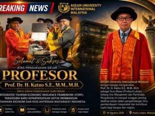 Dikukuhkan Guru Besar di Malaysia, Ketum Senkom Mitra Polri Prof. Katno Hadi Gagas ITERF untuk Ketahanan Ekonomi