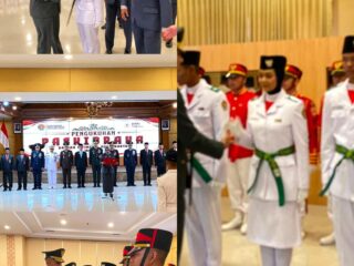 Danrem 072/Pamungkas Hadiri Pengukuhan Paskibraka DIY 2026 di Komplek Kepatihan