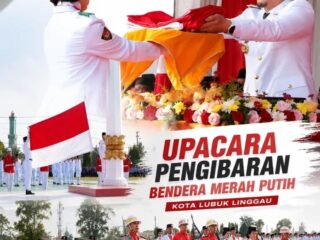 HUT ke-81 RI di Lubuk Linggau, Wali Kota Pimpin Pengibaran Sang Merah Putih