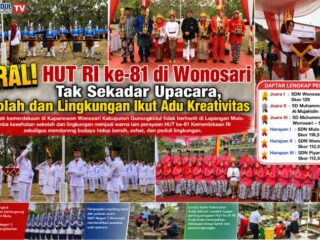 Semarak HUT ke-81 RI di Wonosari: Upacara, Kreativitas Pelajar, dan Gerakan Sekolah Bersih