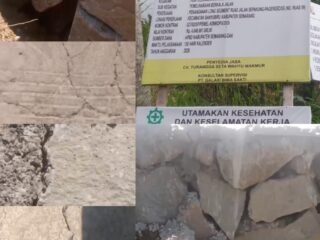 Jalan Sukorejo–Pagergedog Disorot, Retakan Muncul Usai Proyek Rp4,86 Miliar Rampung