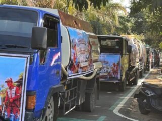 Kapolres Boyolali Lepas 81 Truk Tangki Air Bersih untuk Warga Terdampak Kekeringan
