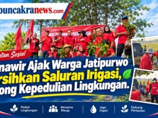 Munawir Gerakkan Warga Jatipurwo Gotong Royong Bersihkan Saluran Air, Tanamkan Cinta Lingkungan