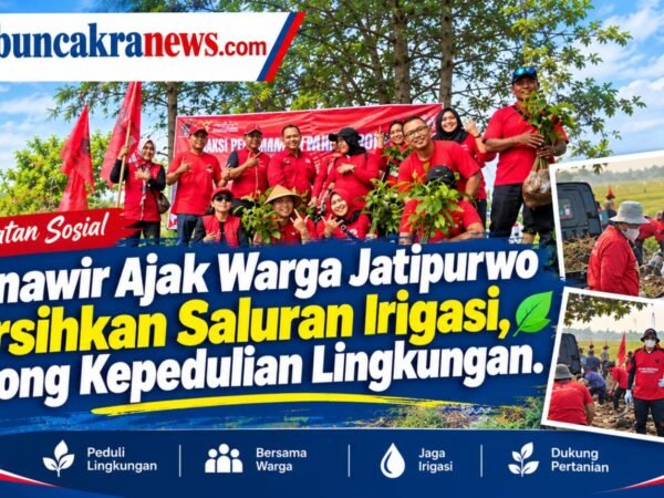 Munawir Gerakkan Warga Jatipurwo Gotong Royong Bersihkan Saluran Air, Tanamkan Cinta Lingkungan